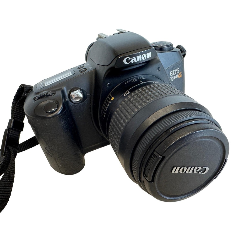 Vintage Canon EOS Rebel G 35mm Film SLR Camera with EF 35-80mm Zoom Lens  WORKS - Picture 2 of 11